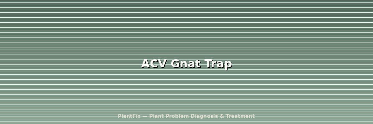 Apple Cider Vinegar Gnat Trap: The DIY Recipe That Actually Works (And When It Won't)