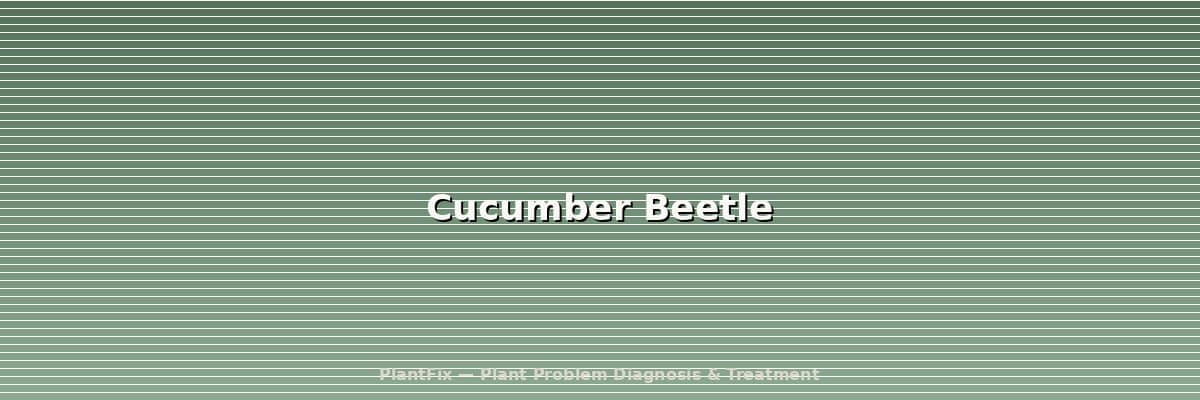 Cucumber Beetle: The Disease They Carry Is Worse Than the Damage They Do