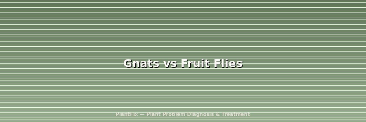 Gnats vs Fruit Flies: How to Tell the Difference in 10 Seconds