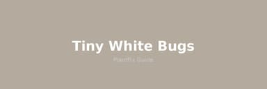 Tiny White Bugs on Plants: Identify & Eliminate Mealybugs, Whiteflies & More