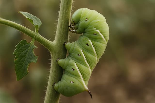 Tomato Hornworm ID: Kill It — Unless It Has White Cocoons